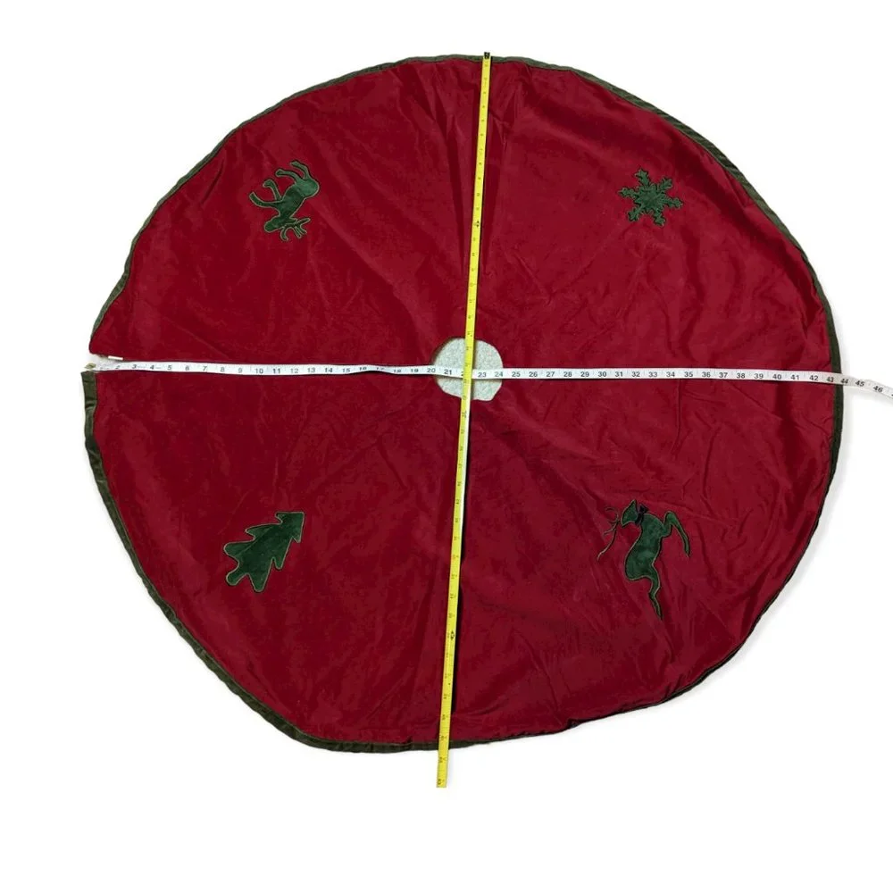 Red & Green Christmas Tree Skirt
